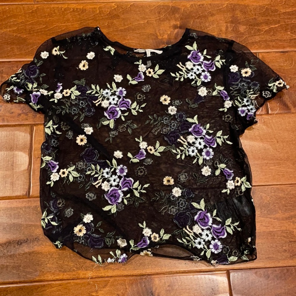 Top shop embroidery top!